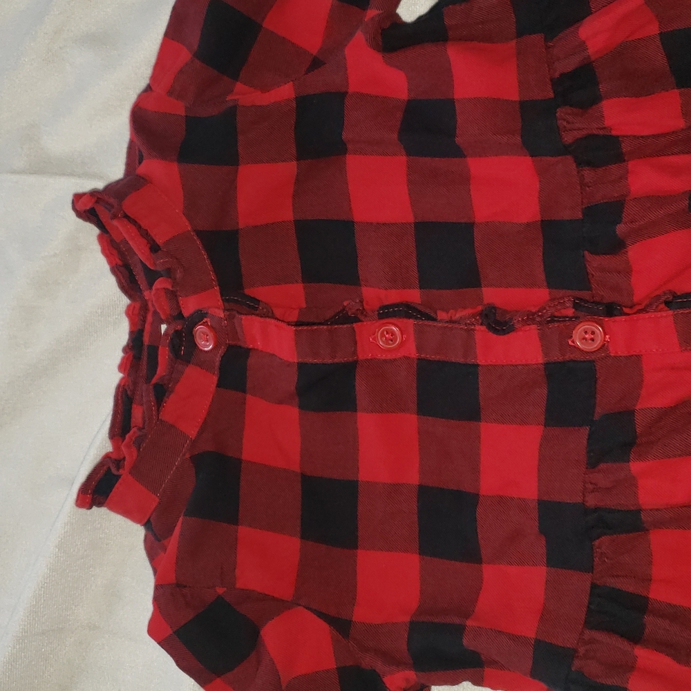 Babydoll Plaid Top - Picture 2 of 2